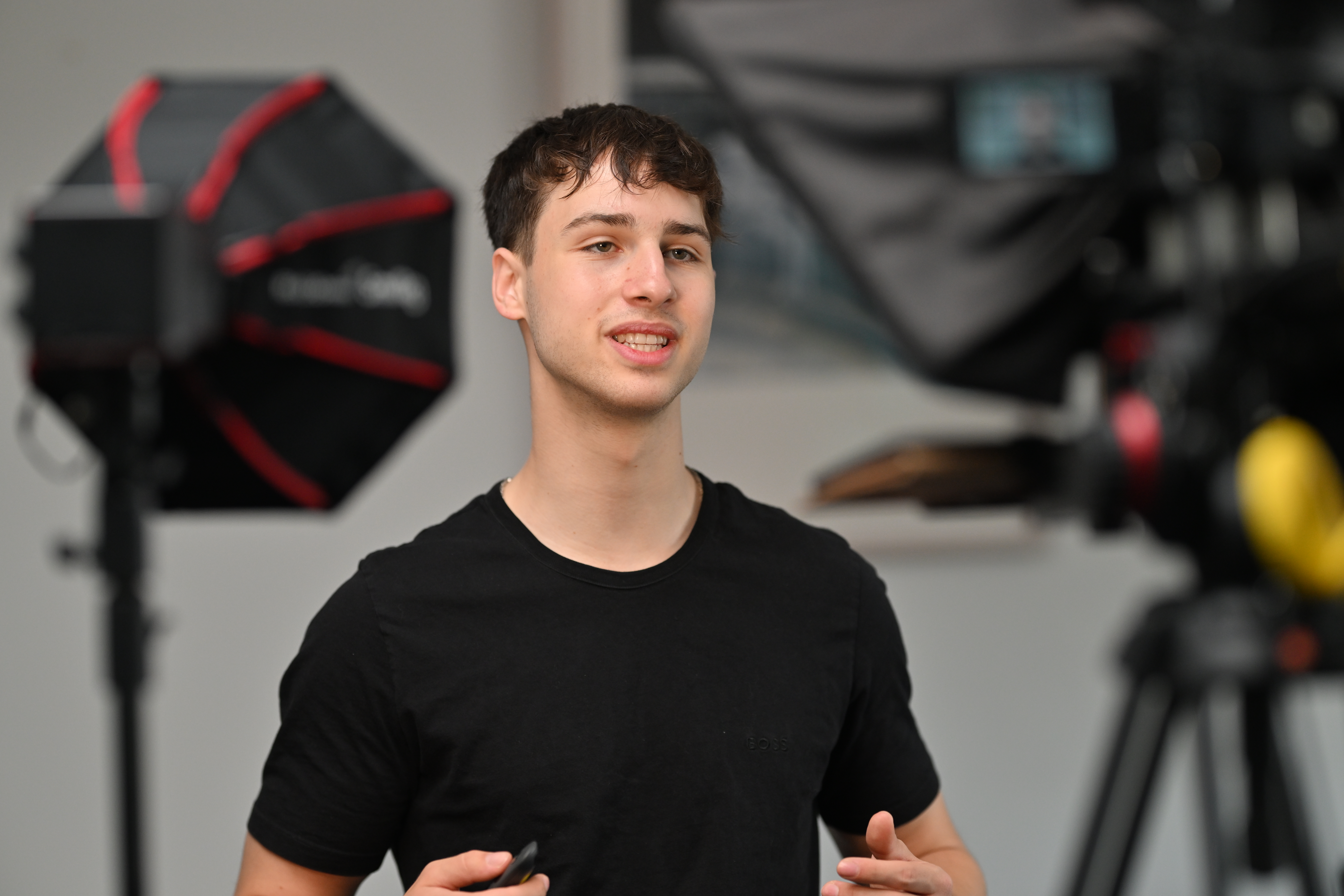 Marc Buschardt vor der kamera